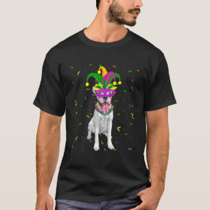 Boxer Dog Mardi Gras Costume Men Women Kids T-Shirt
