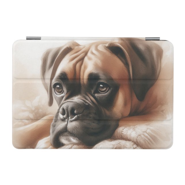Boxer Dog: Master of Chill & Expert Snuggler iPad Mini Cover (Horizontal)