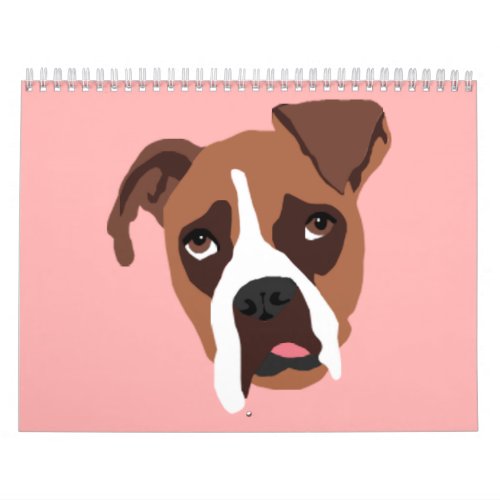 Boxer Dog Medium Calendar