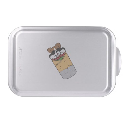 Boxer Dog Mexican Burrito  Cake Pan