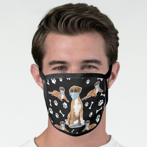 Boxer Dog Mom and Dad Face Mask