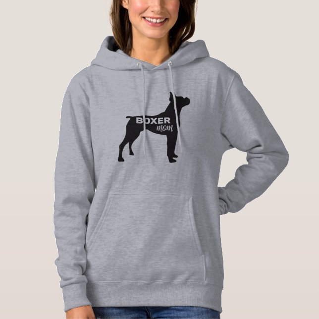 Boxer Dog Mom Gifts For Her Hoodie (Front)