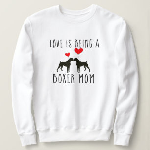 Boxer Dog Mom Shirts - Love is a Boxer Dog