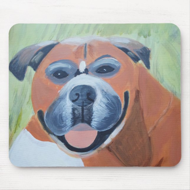 Boxer Dog Mousepad (Front)