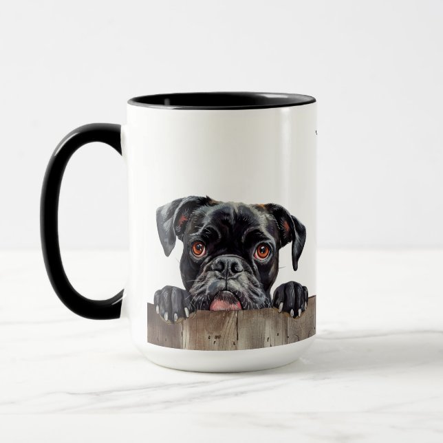 Boxer Dog Mug (Left)