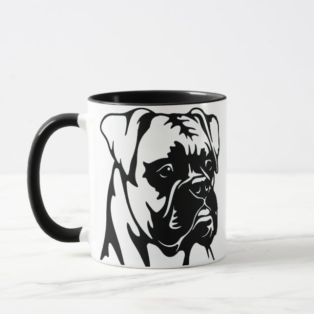 Boxer Dog Mug (Left)