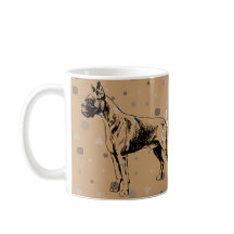 Boxer Dog Mug – Modern Geometric Boxer Illustratio