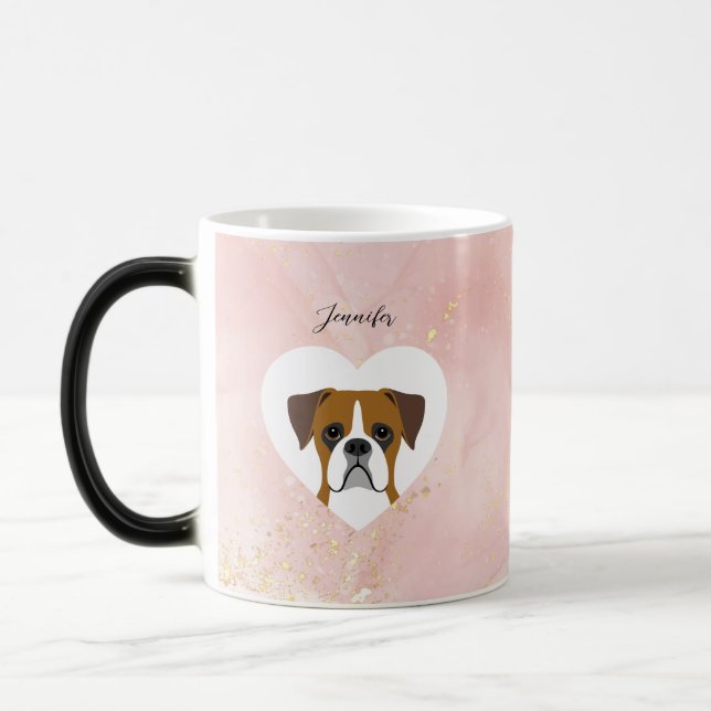 Boxer Dog Mugs (Left)