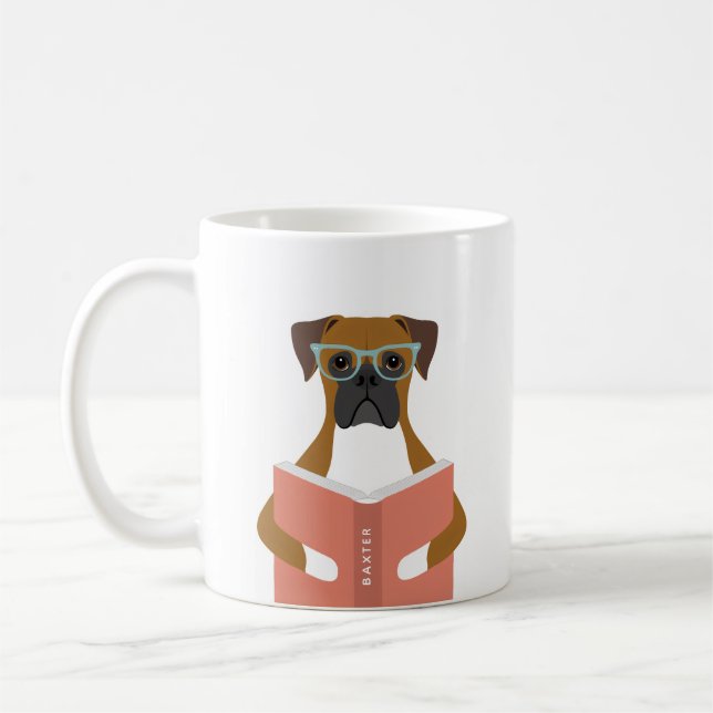 Boxer Dog Mugs (Left)