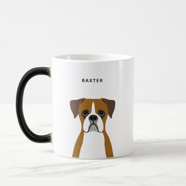 Boxer Dog Mugs (Left)