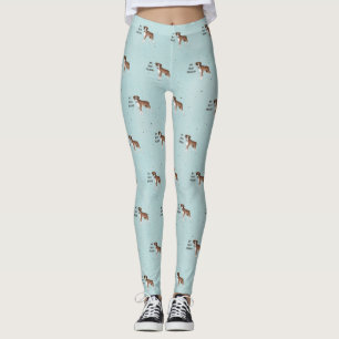 Boxer Dog My Best Friend Custom Pet Leggings