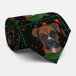 BOXER DOG NECK TIE