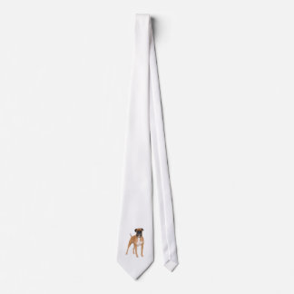 Boxer dog neck tie