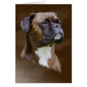 Boxer Dog Oil Painting Art Portrait (Front)