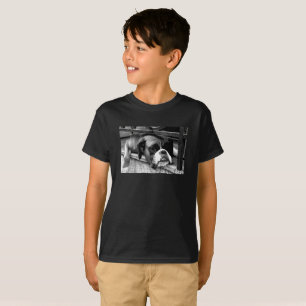 Boxer Dog On Windowsill bccnm T-Shirt