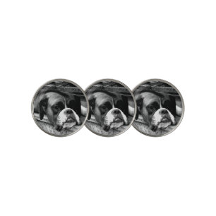Boxer Dog On Windowsill bmm Golf Ball Marker