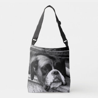 Boxer Dog On Windowsill cbbcna Crossbody Bag