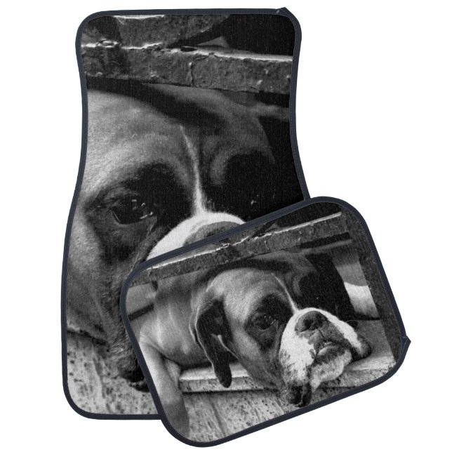 Boxer Dog On Windowsill cfmcna Car Floor Mat (Set)