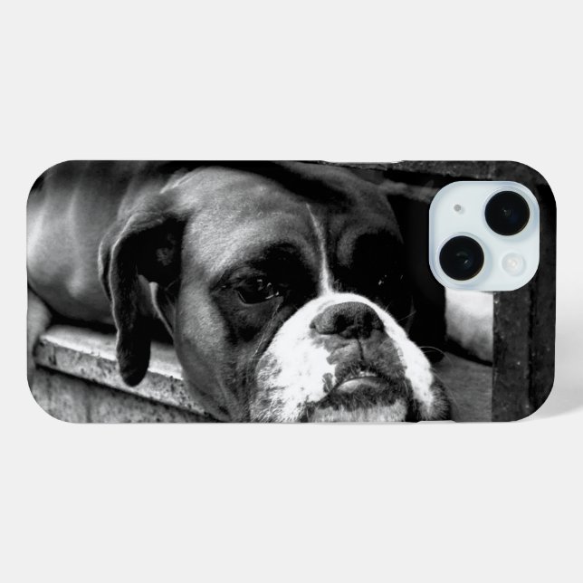 Boxer Dog On Windowsill ipha Case-Mate iPhone Case (Back (Horizontal))