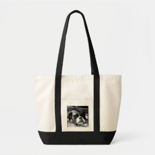 Boxer Dog On Windowsill itcna Tote Bag