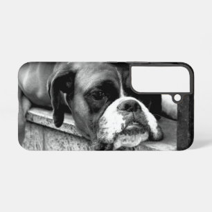 Boxer Dog On Windowsill sgcnm Samsung Galaxy S22 Case
