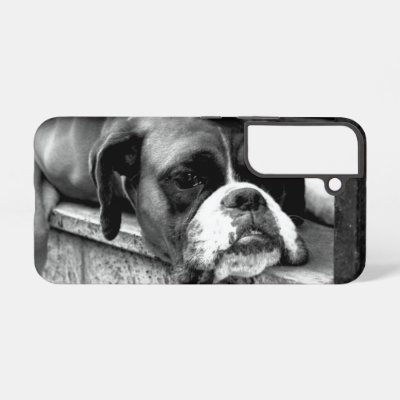 Boxer Dog On Windowsill sgcnm Samsung Galaxy S22 Case