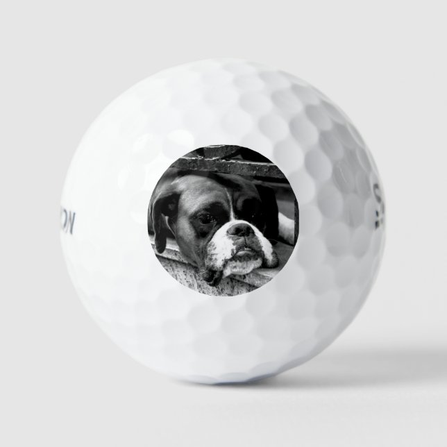 Boxer Dog On Windowsill ssf gbm Golf Balls (Front)