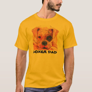 Boxer Dog Painting in Dazzling Colors Mens T-Shirt