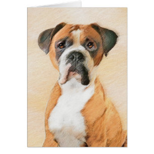 Boxer Dog Painting Uncropped Original Animal Art