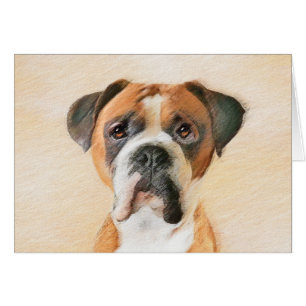 Boxer Dog Painting Uncropped Original Animal Art