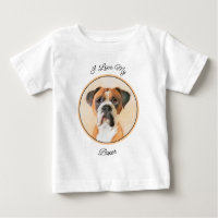 Boxer Dog Painting Uncropped Original Animal Art