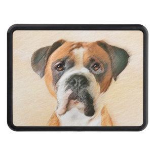 Boxer Dog Painting Uncropped Original Animal Art Hitch Cover