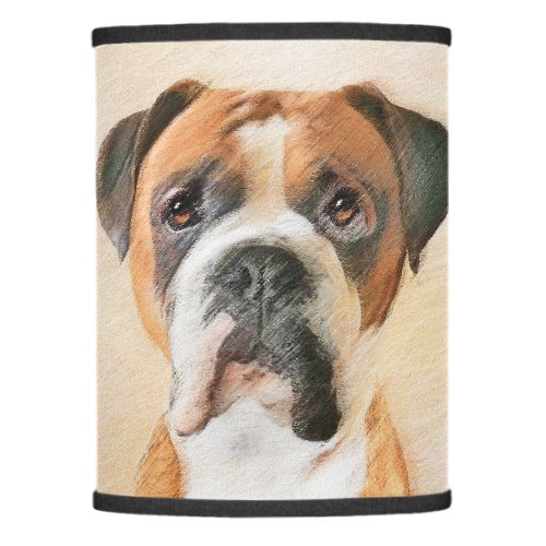 Boxer Dog Painting Uncropped Original Animal Art Lamp Shade