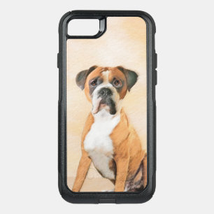 Boxer Dog Painting Uncropped Original Animal Art OtterBox Commuter iPhone SE/8/7 Case