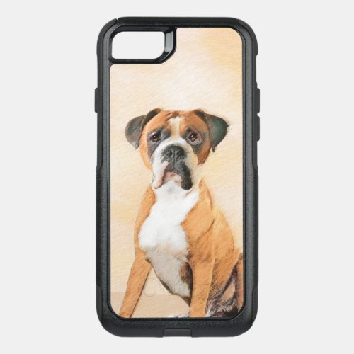 Boxer Dog Painting Uncropped Original Animal Art OtterBox Commuter iPhone SE87 Case