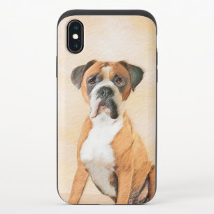 Boxer Dog Painting Uncropped Original Animal Art iPhone X Slider Case