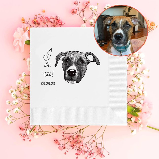 Boxer Dog Personalized I Do Too Napkins (Creator Uploaded)