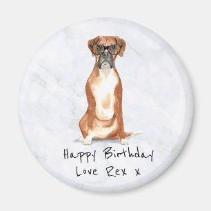 Boxer Dog Personalized Magnet