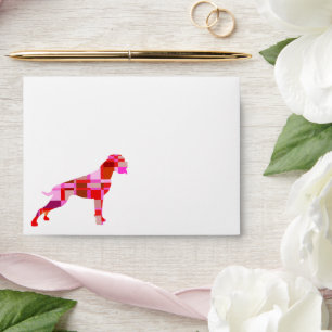 Boxer Dog Personalized   Red Custom Mailer for Dog Envelope