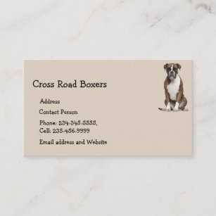 Boxer Dog Pet Animal   Business Card Magnet