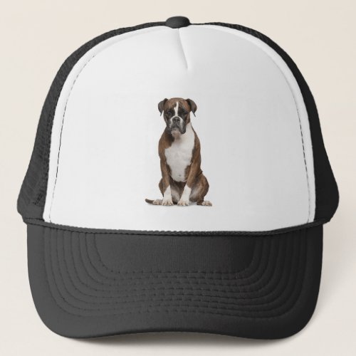 Boxer Dog Pet Animal Custom Trucker Hat
