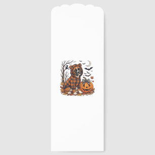Boxer Dog Plaid Hoodie Halloween Pumpkin Bats_1 Bookmarks