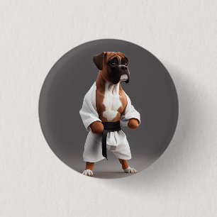 Boxer Dog Play Karate, Boxer Dog Karate Player Button