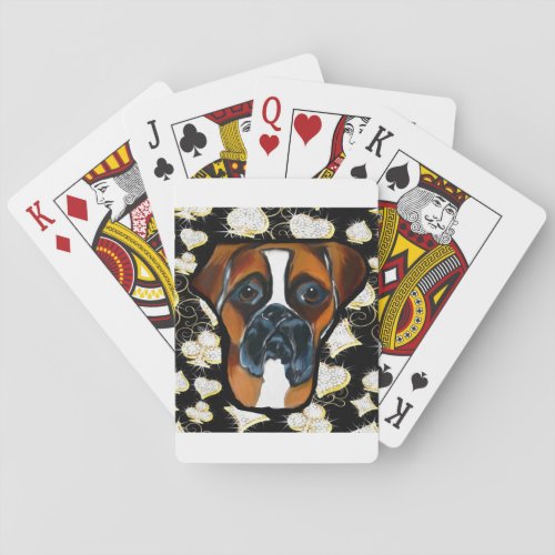 Boxer Dog Poker Cards