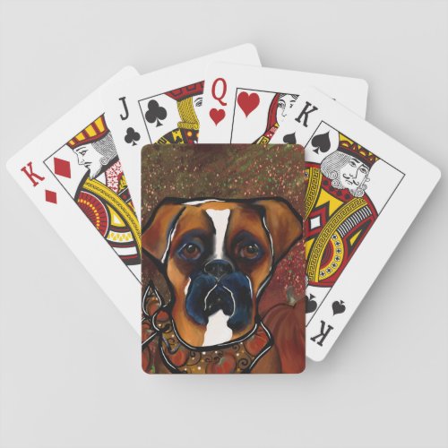 Boxer Dog Poker Cards