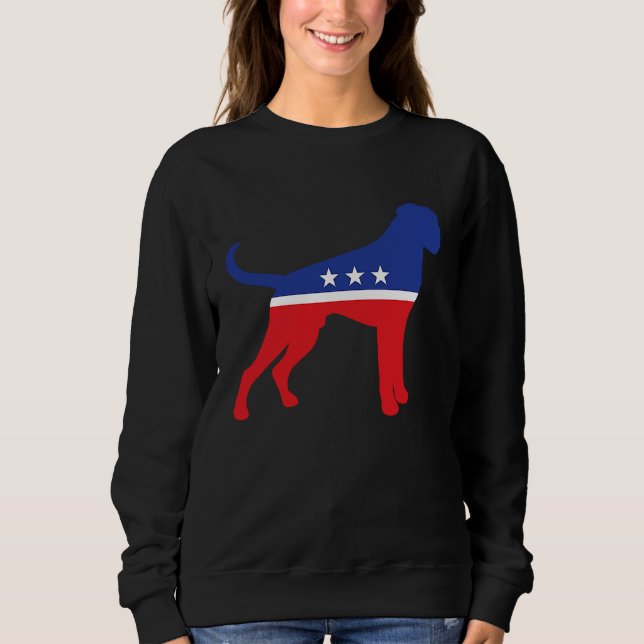 Boxer Dog  Political Symbol Election Mascot Sweatshirt (Front)