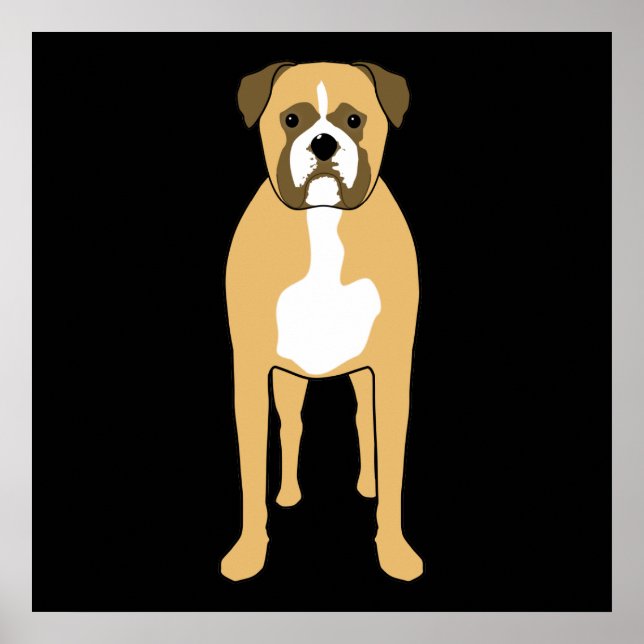 Boxer Dog. Poster (Front)