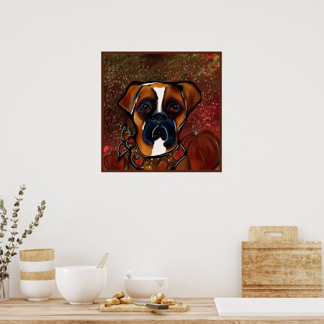 Boxer Dog Poster (Kitchen)