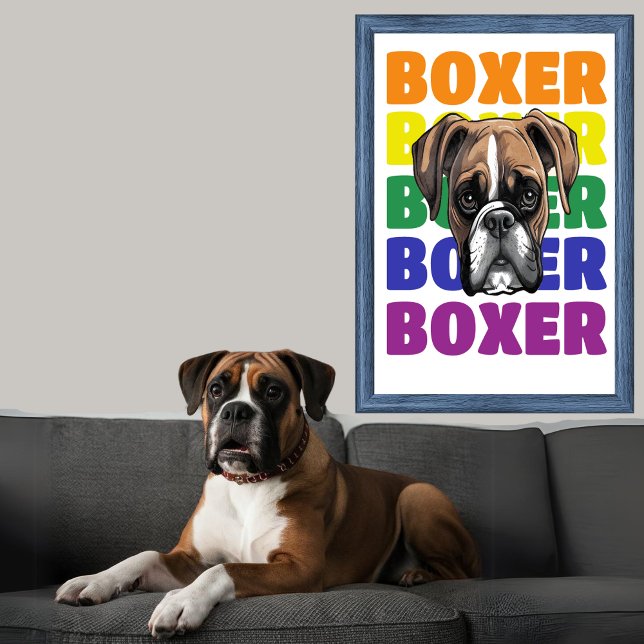 Boxer Dog poster wall art (Creator Uploaded)