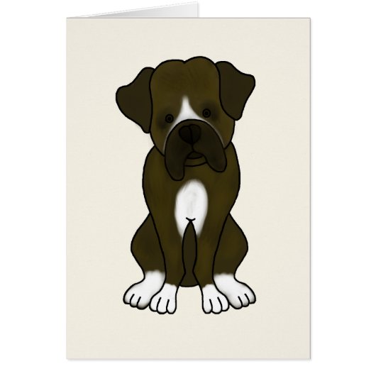 Boxer Dog Puppy Cards (Front)